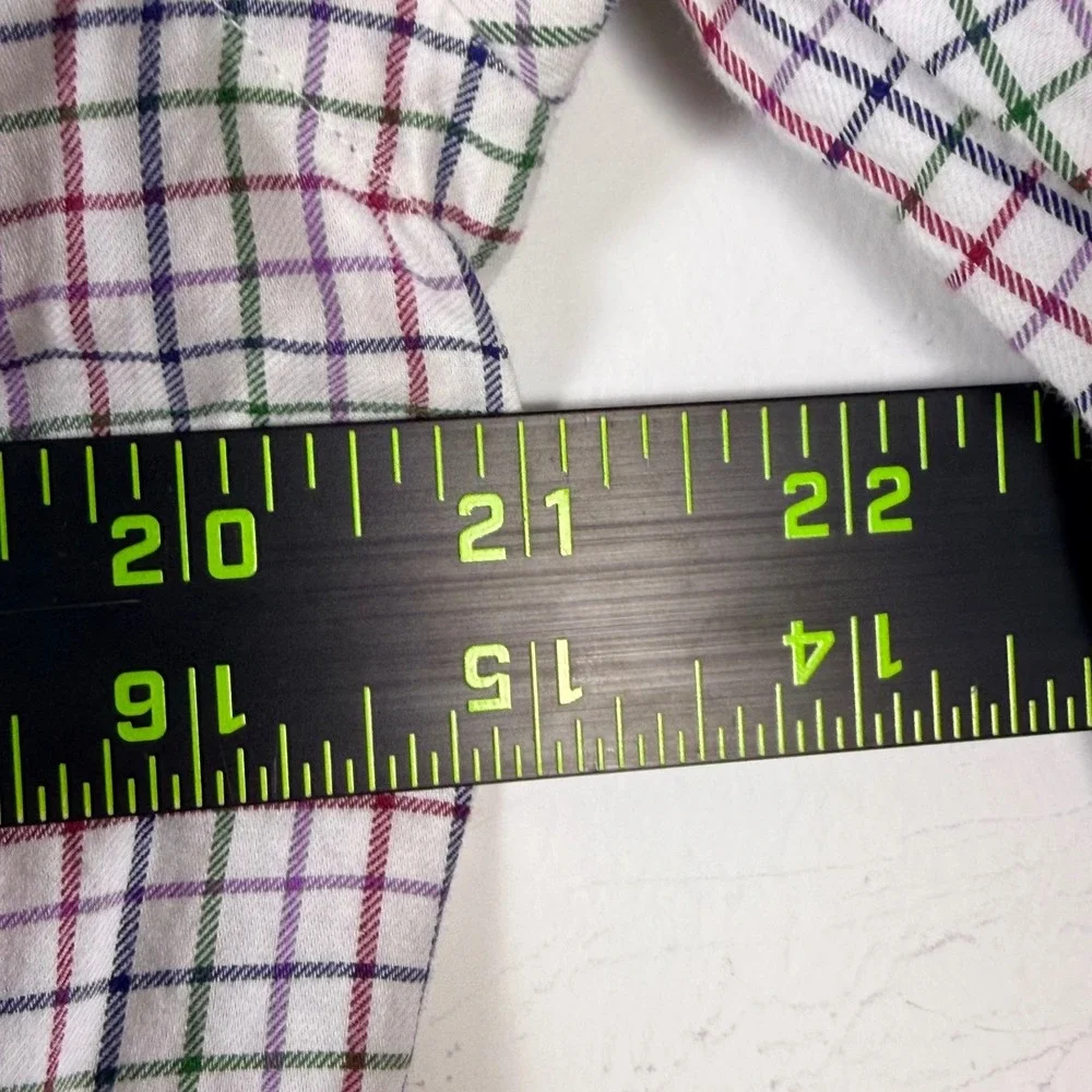 Polo Ralph Lauren Button Down Shirt Mens Small Multi Color Check Pony Logo‎